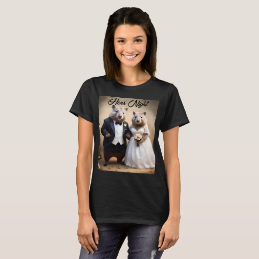 T-shirt "Véritable Amour En Bas : Wombats Tying The Knot (Devant entier)