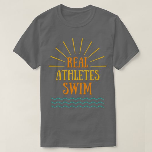 T-shirt Véritable Athlètes nager (Design devant)