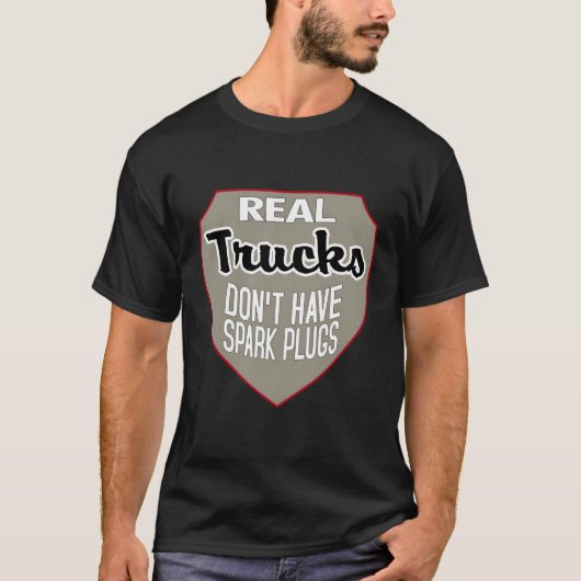 T-shirt Véritable Camions Bougies d'allumage Chemise Diese (Devant)