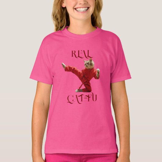 T-SHIRT VÉRITABLE CAT-FU (Devant)