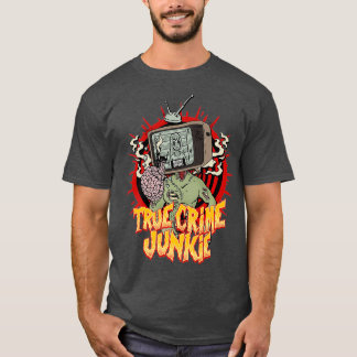 T-shirt Véritable crime Junkie Serial Killer Mugshot Vinta