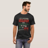 T-shirt Véritable crime Serial Killer documentaires Aimer (Devant entier)