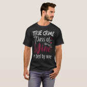 T-shirt Véritable Criminalité Verre De Vin Dans Lit Par Ne (Devant entier)