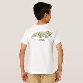 T-shirt "véritable" d'alligator (Dos entier)