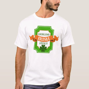 T-shirt Véritable étiquette et ruban irlandais