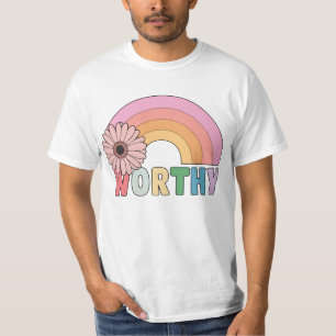 T-shirt Véritable fleur arc en ciel