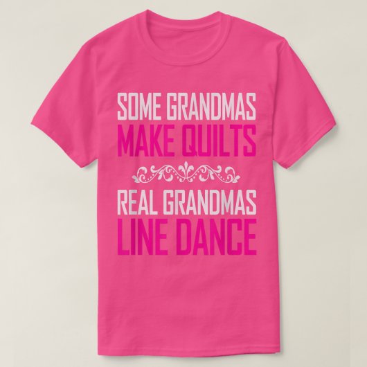 T-shirt Véritable Grandmas Line Danse De Grands Cadeaux Po (Design devant)
