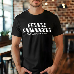 T-shirt Véritable Grognon Juste Une Humeur C'est Un Style 