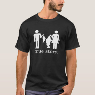T-shirt Véritable histoire de pêche mari et femme Long Sle