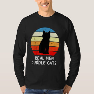 T-shirt Véritable Homme Cuddle Chats - Chat Papa Papa Papa