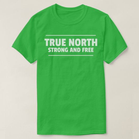T-shirt Véritable Nord fort et libre (Design devant)