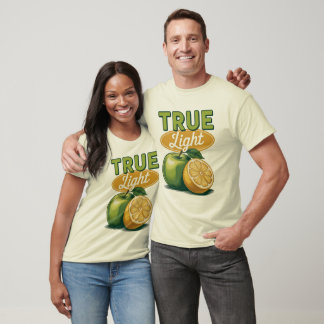 T-shirt Véritable Pomme Vert Citron Rétro Faith Tee
