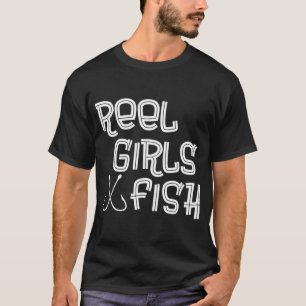 T-shirt Véritables Filles Pêchent La Pêche