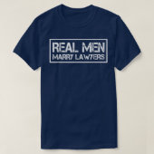 T-shirt Véritables Hommes Mariage Avocats Avocat Mari T-Sh (Design devant)