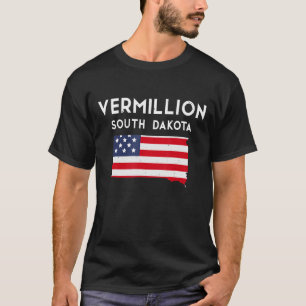 T-shirt Vermillion South Dakota USA State America Travel S