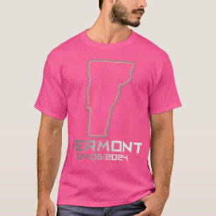 T-shirt Vermont Amérique Astronomie Total Solaire Eclipse 