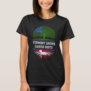 T-shirt Vermont Croît Avec Des Racines Danoises Danemark