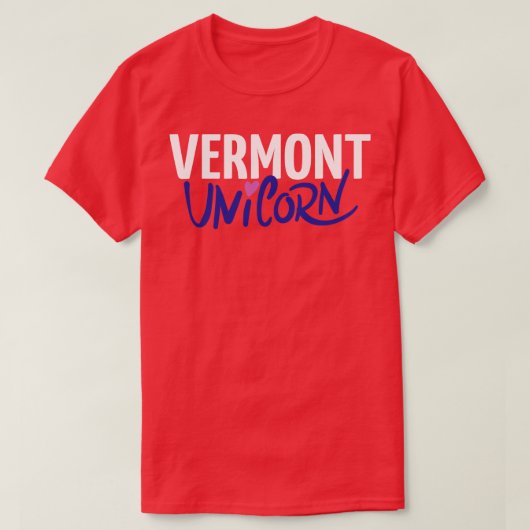 T-shirt Vermont Unicorn 2 (Design devant)
