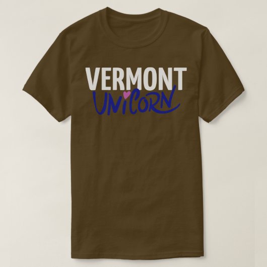 T-shirt Vermont Unicorn 2 (Design devant)
