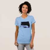 T-shirt verre à moitié vide (Devant entier)