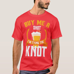 T-shirt Verre à shot drôle pour enterrement de vie de garç