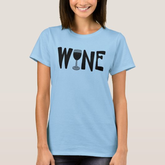 T-shirt Verre à vin (Devant)
