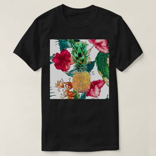 T-shirt Verre Animaux Ananas (Design devant)