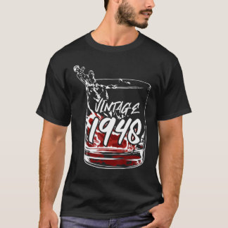 T-shirt Verre avec vintage 1948