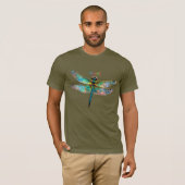 T-shirt Verre Coloré Libellule (Devant entier)