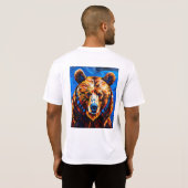 T-shirt Verre coloré ours (Dos entier)