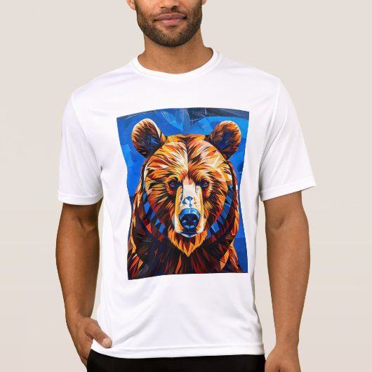 T-shirt Verre coloré ours (Devant)
