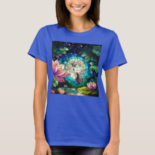 T-shirt Verre Coloré Petite Fée Avec Libellule