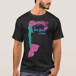 T-shirt Verre de mer appelant éthérée sirène verre de mer