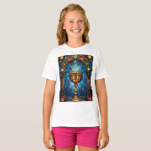 T-shirt Verre de Saint Graal catholique (Devant entier)