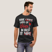 T-shirt Verre De Vin Lit Vin Boisson Boisson Boisson Boiss (Devant entier)