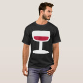 T-shirt Verre de vin rouge (Devant entier)