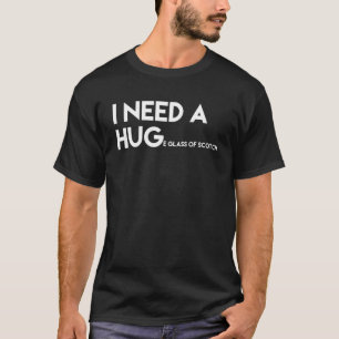 T-shirt Verre de whisky écossais Enthusi de boisson alcool