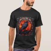 T-shirt Verre Éffrayant Raven (Devant)