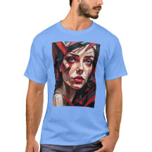 Verre femme visage abstrait