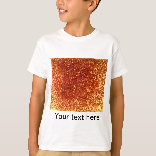 T-shirt Verre fondu doré (Devant)