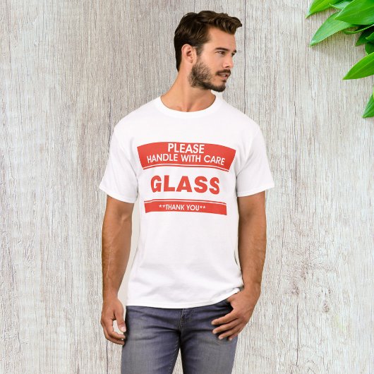 T-shirt Verre S'Il Vous Plaît Manipuler Avec Soin