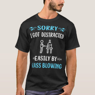 T-shirt Verre soufflant distrait soufflante
