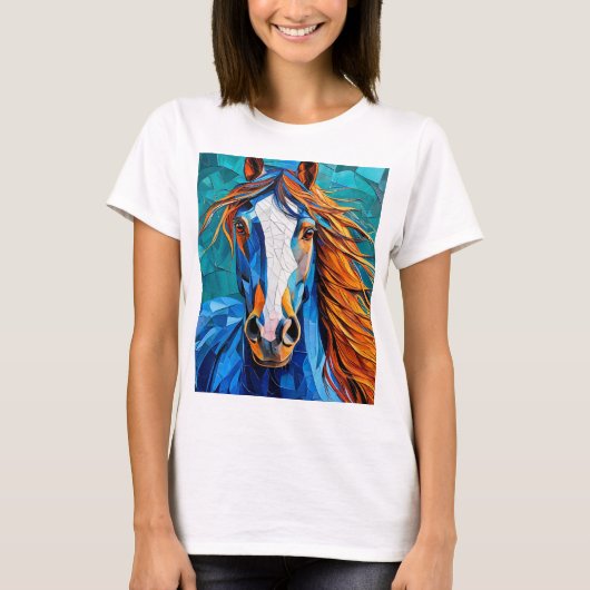 T-shirt Verre teinté de cheval (Devant)