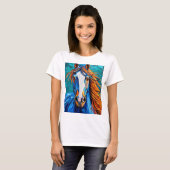T-shirt Verre teinté de cheval (Devant entier)