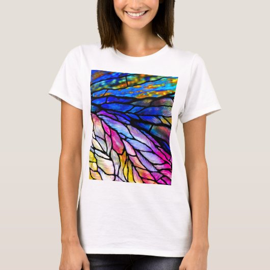 T-shirt Verre, Tiffany - Style, (Devant)