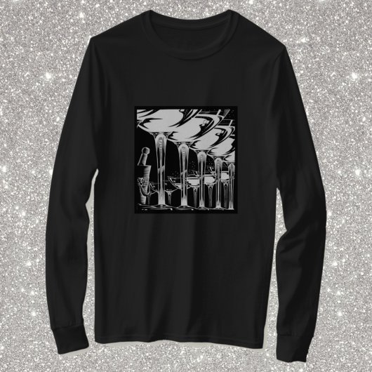 T-shirt Verres à Champagne