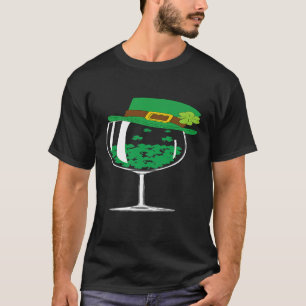 T-shirt Verres à vin Jour de la Saint Patrick Vin Lover Sh