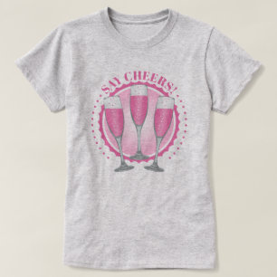 T-Shirt Verres de Champagne Rosé Mimosa