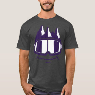 T-shirt Verres de ski montagnes sports d'hiver neige