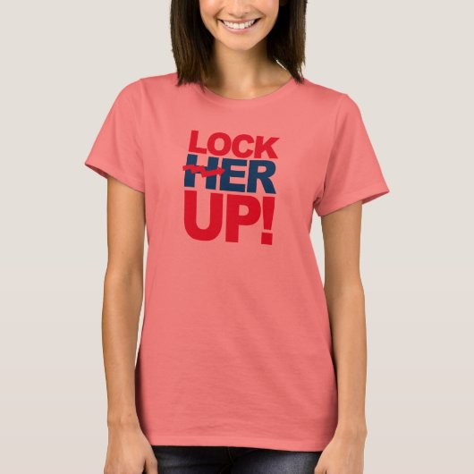 T-shirt VERROUILLER - Anti-Hillary - - Anti-Hillary - (Devant)